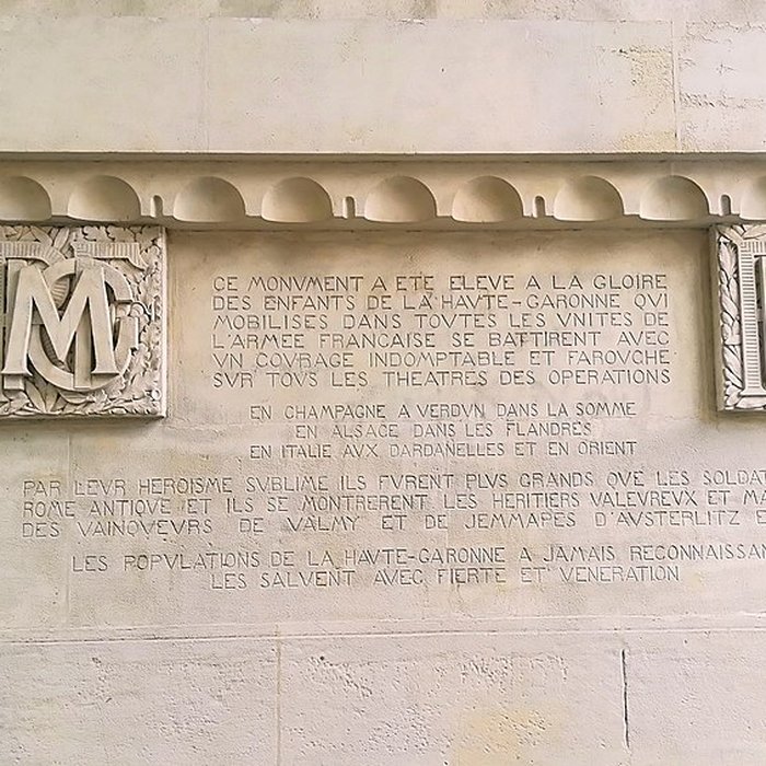 Photo de Monument aux morts de la guerre de 1914-1918 des quartiers Bayard, Matabiau, Concorde et Chalets