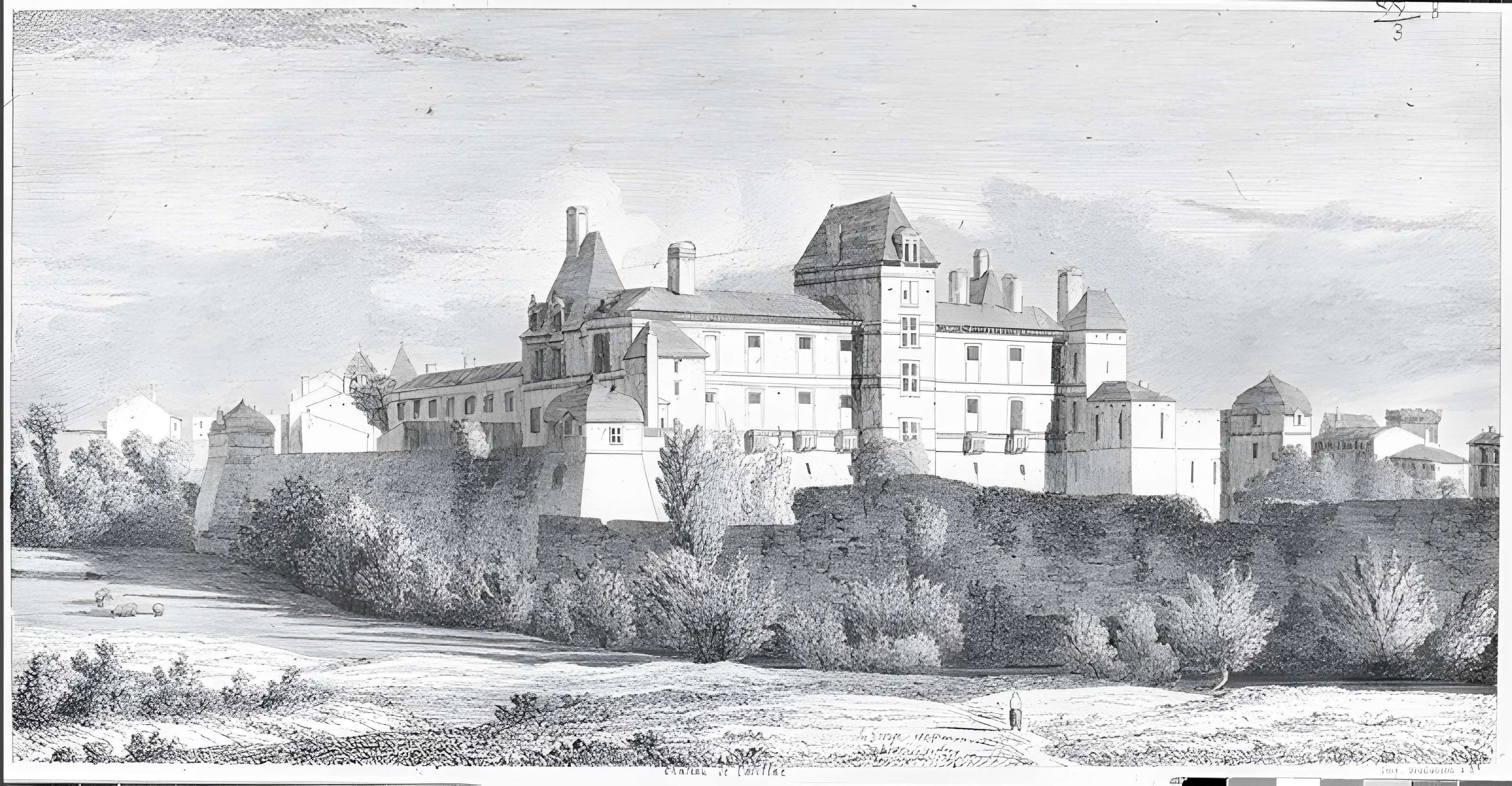 Ancienne porte du potager des Ducs d'Epernon.