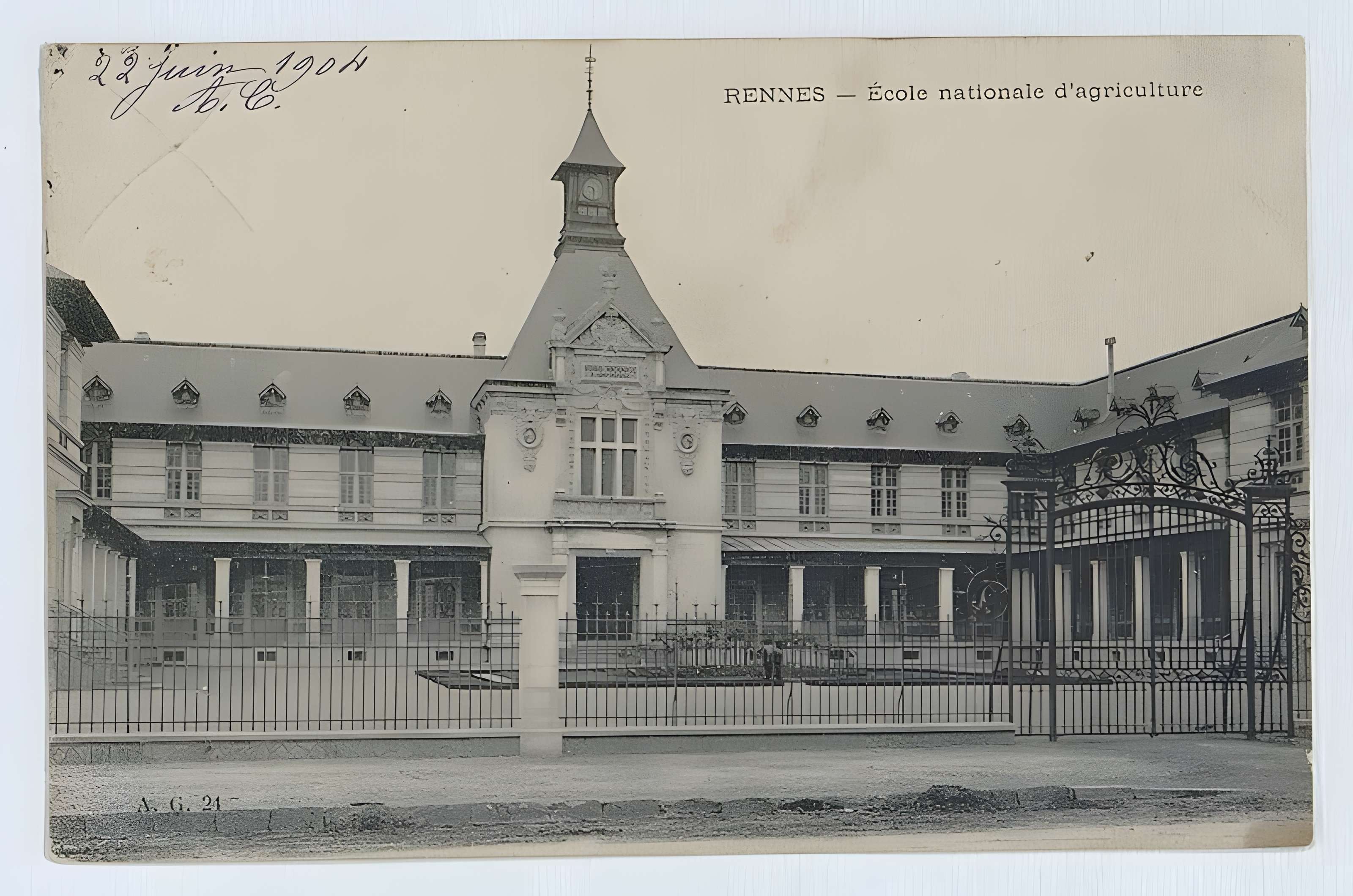 Ecole d'Agriculture de Rennes, aujourd'hui Agrocampus Ouest