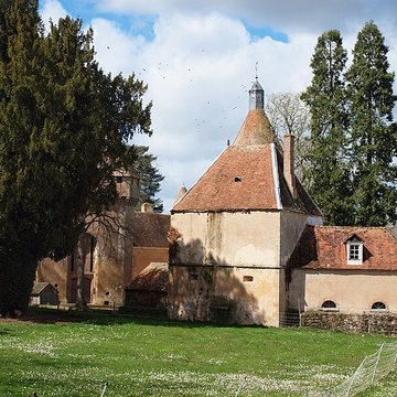 Château de la Motte-Feuilly, dépendances, parcs et jardins