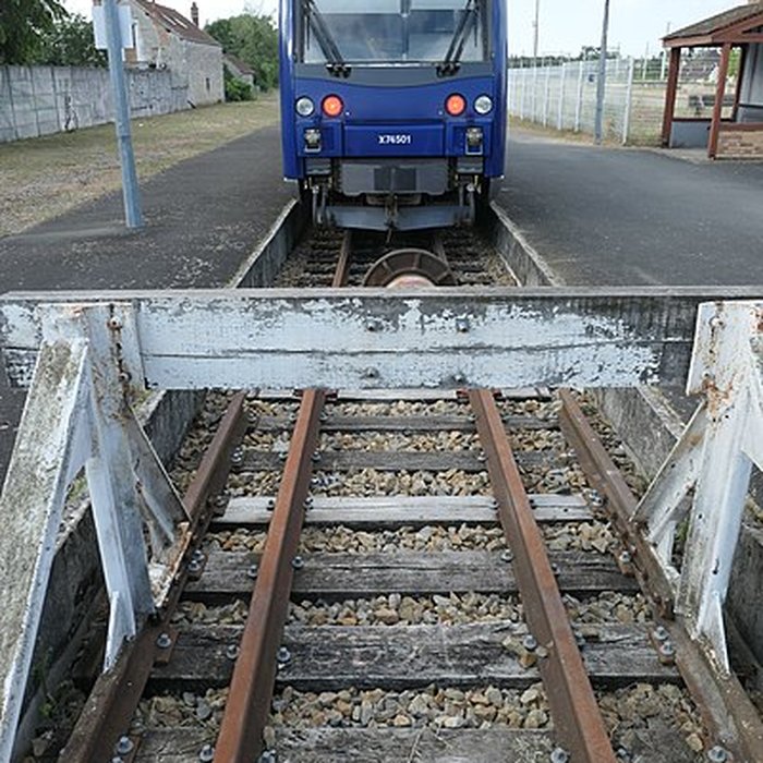 Photo de Ligne à voie ferrée métrique le Blanc-Argent ou B.A. sur le tronçon Luçay-le-Malé-Argy également sur communes de Argy, Ecueillé, Heugnes, Pellevoisin