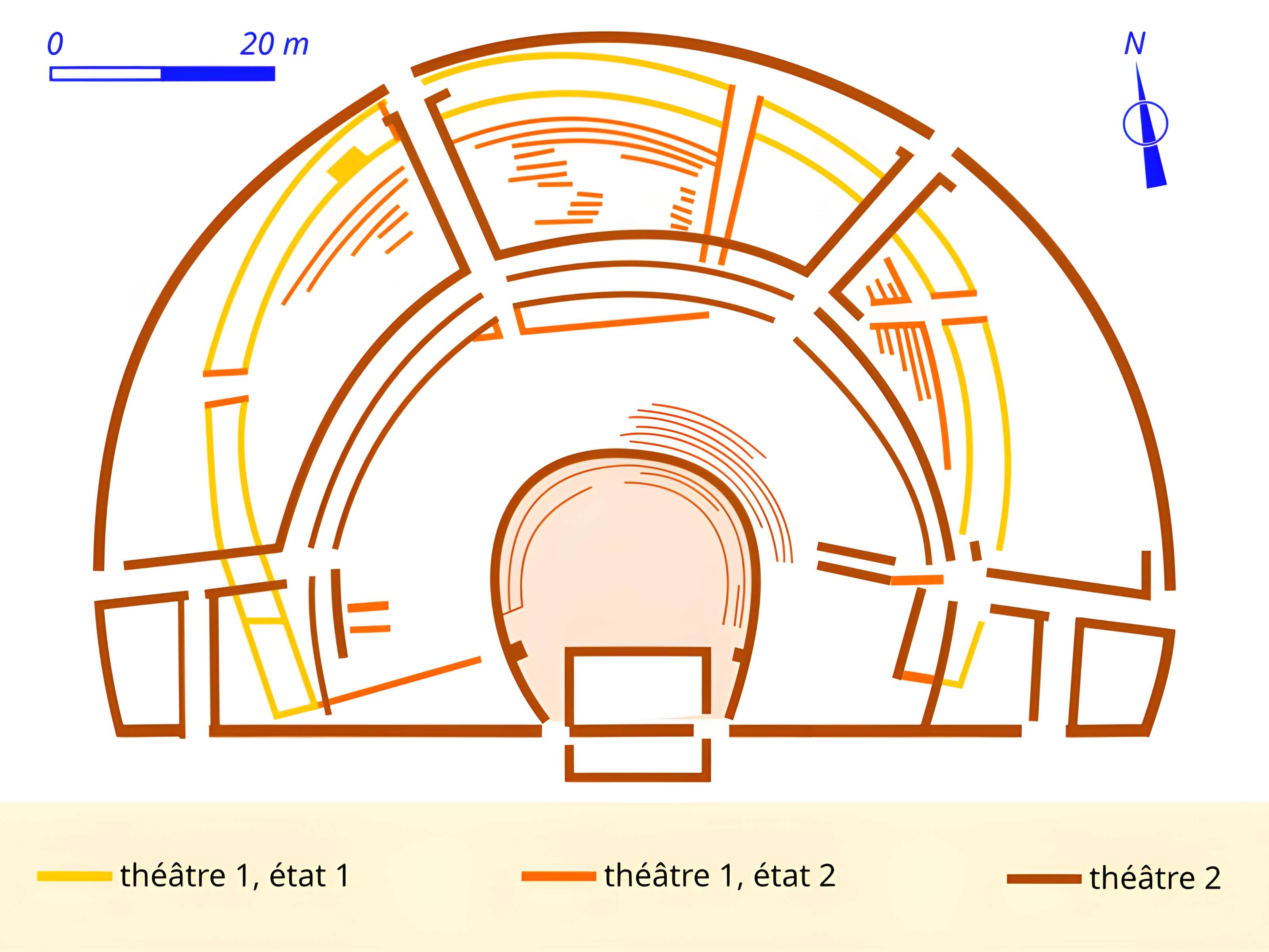 Vestiges du théâtre gallo-romain d'Argentomagus