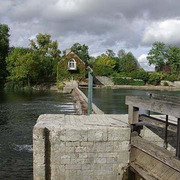 Site du barrage éclusé mobile à aiguilles de Nitray