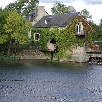 Site du barrage éclusé mobile à aiguilles de Nitray