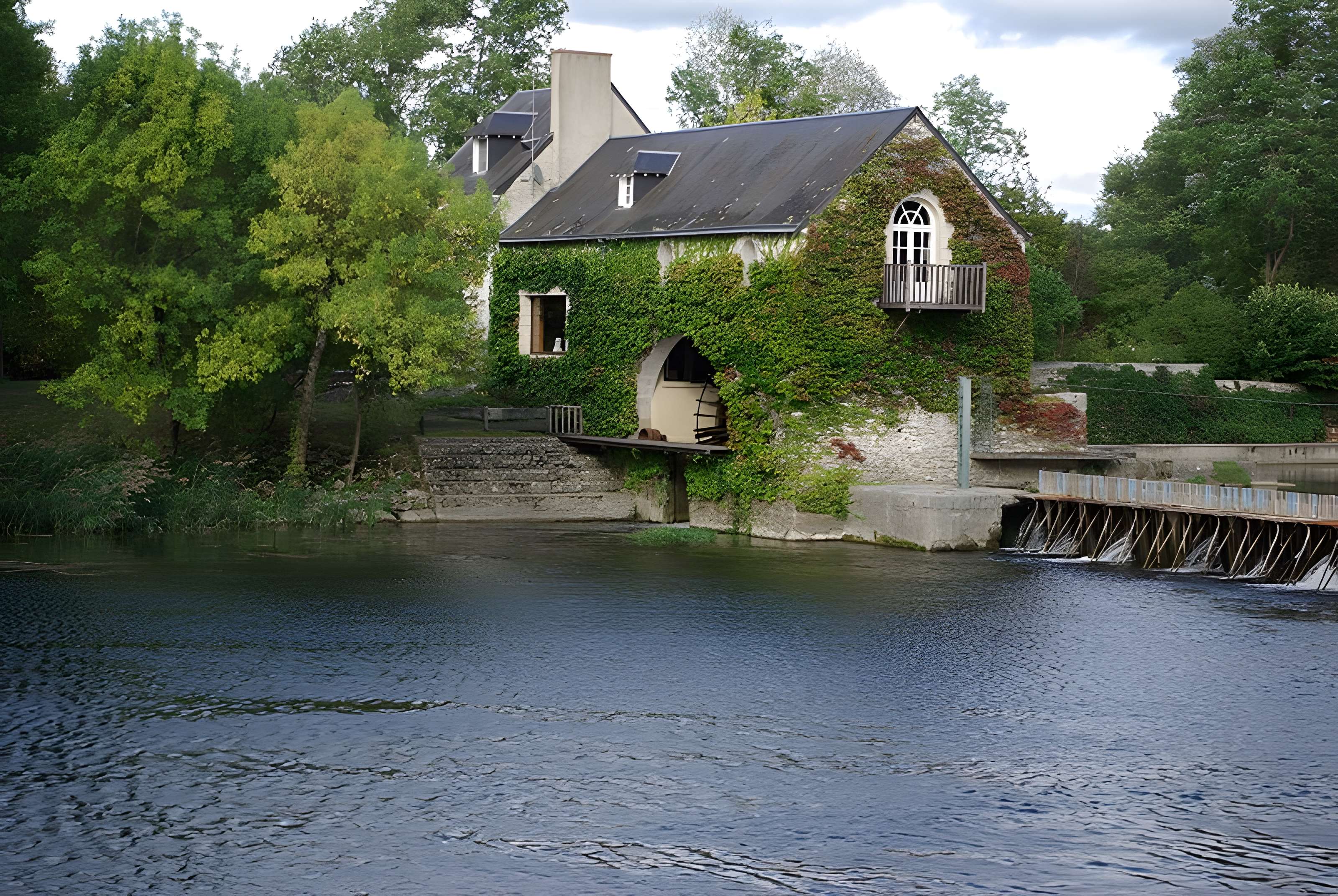 Site du barrage éclusé mobile à aiguilles de Nitray
