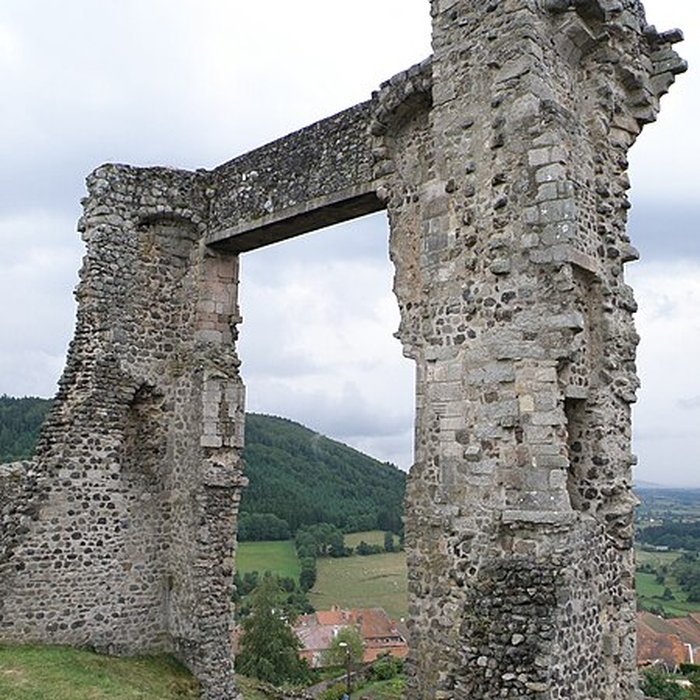 Photo de Ruines du château et terrain qui entoure ces ruines