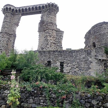 Ruines du château et terrain qui entoure ces ruines