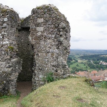 Ruines du château et terrain qui entoure ces ruines
