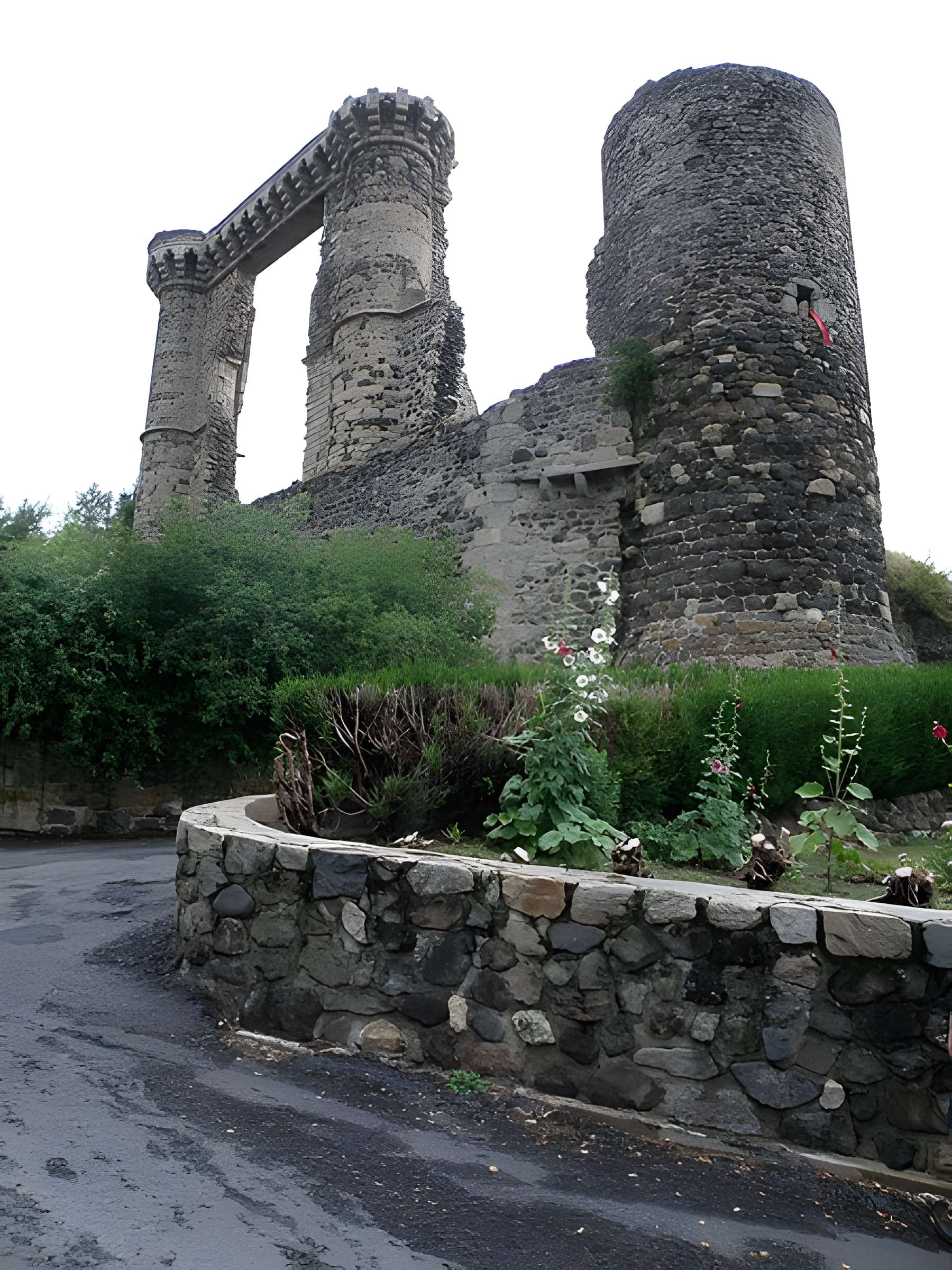 Ruines du château et terrain qui entoure ces ruines