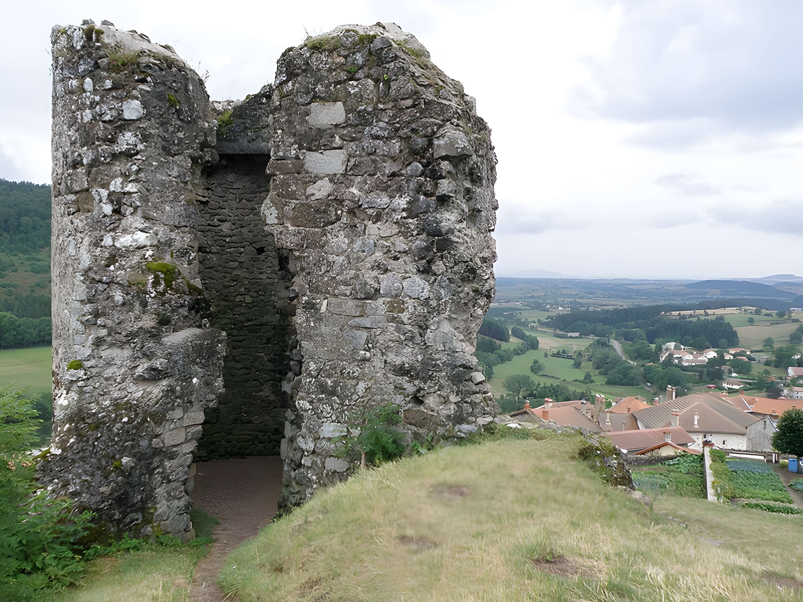 Ruines du château et terrain qui entoure ces ruines
