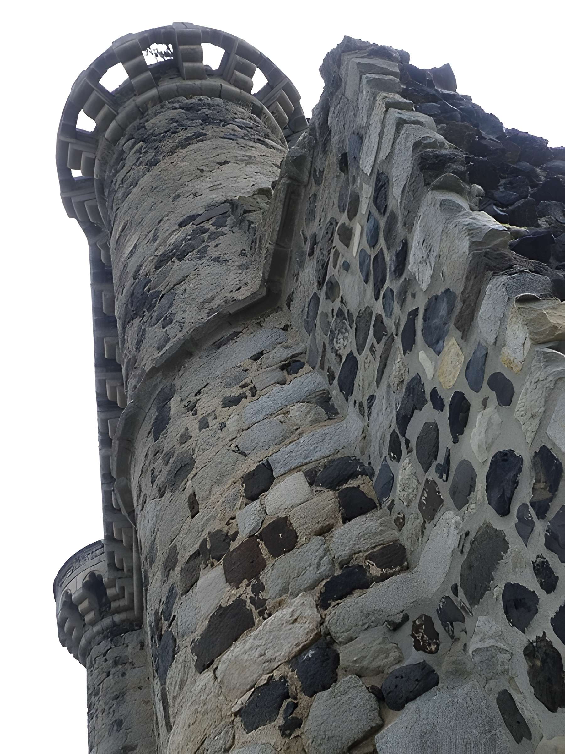 Ruines du château et terrain qui entoure ces ruines