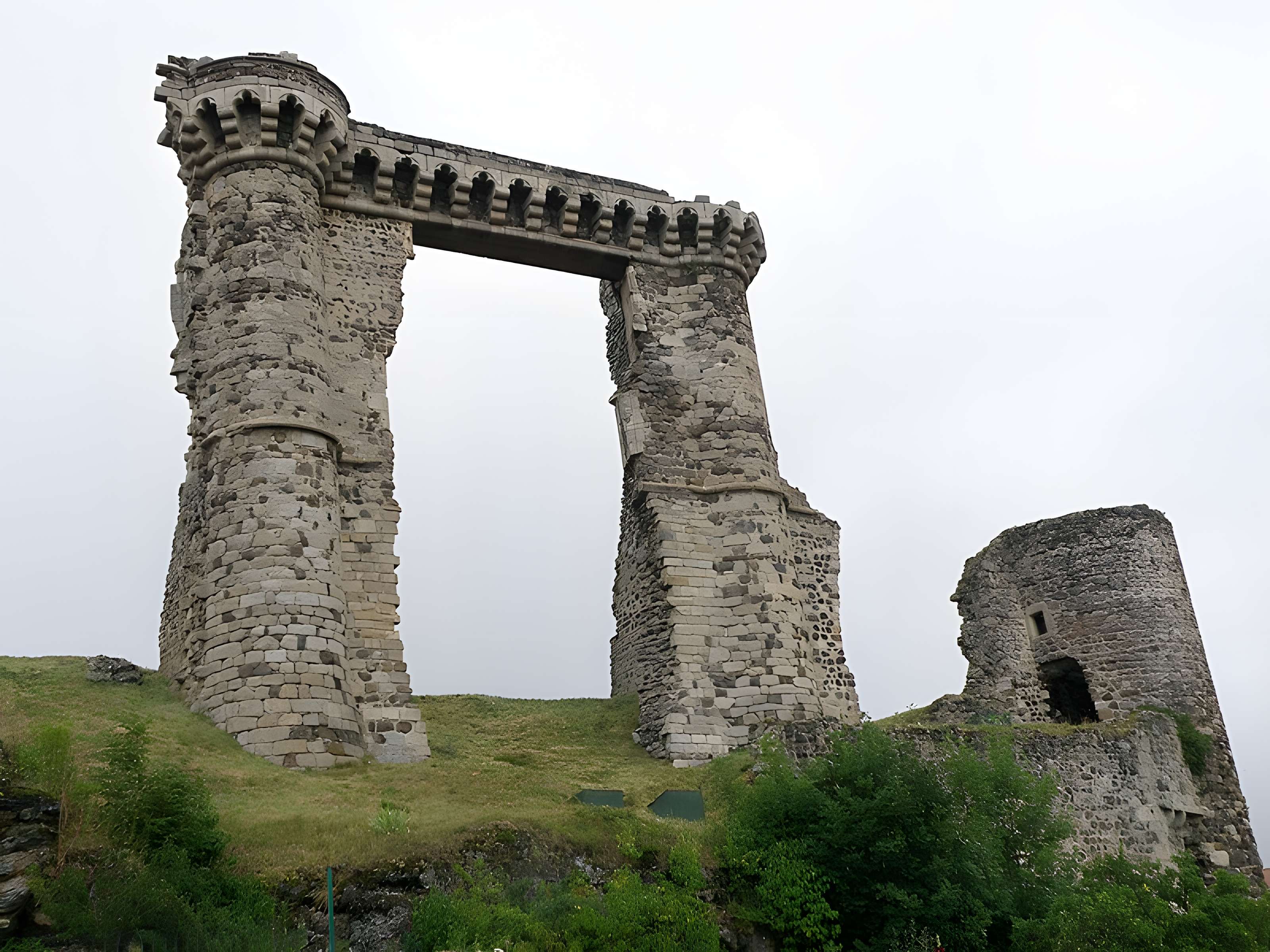 Ruines du château et terrain qui entoure ces ruines