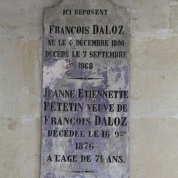 Monument funéraire de la famille Daloz, situé dans le cimetière