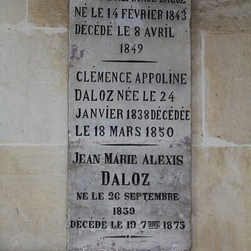 Monument funéraire de la famille Daloz, situé dans le cimetière