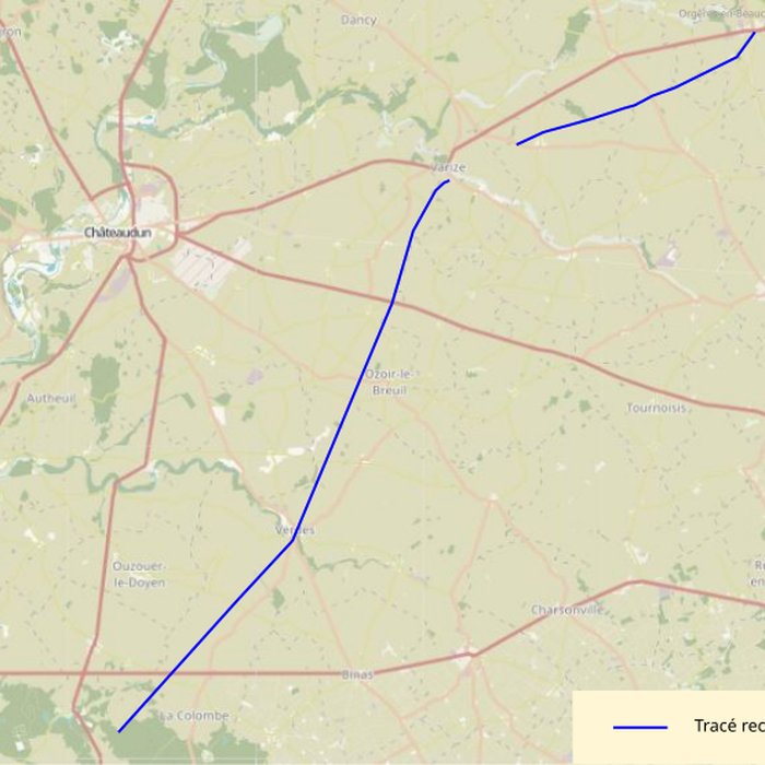 Photo de Voie gallo-romaine dite voie de Jules César ou chemin de Chartres également sur communes de Sémerville, Membrolles et La Colombe