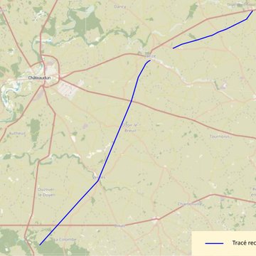 Voie gallo-romaine dite voie de Jules César ou chemin de Chartres également sur communes de Sémerville, Membrolles et La Colombe