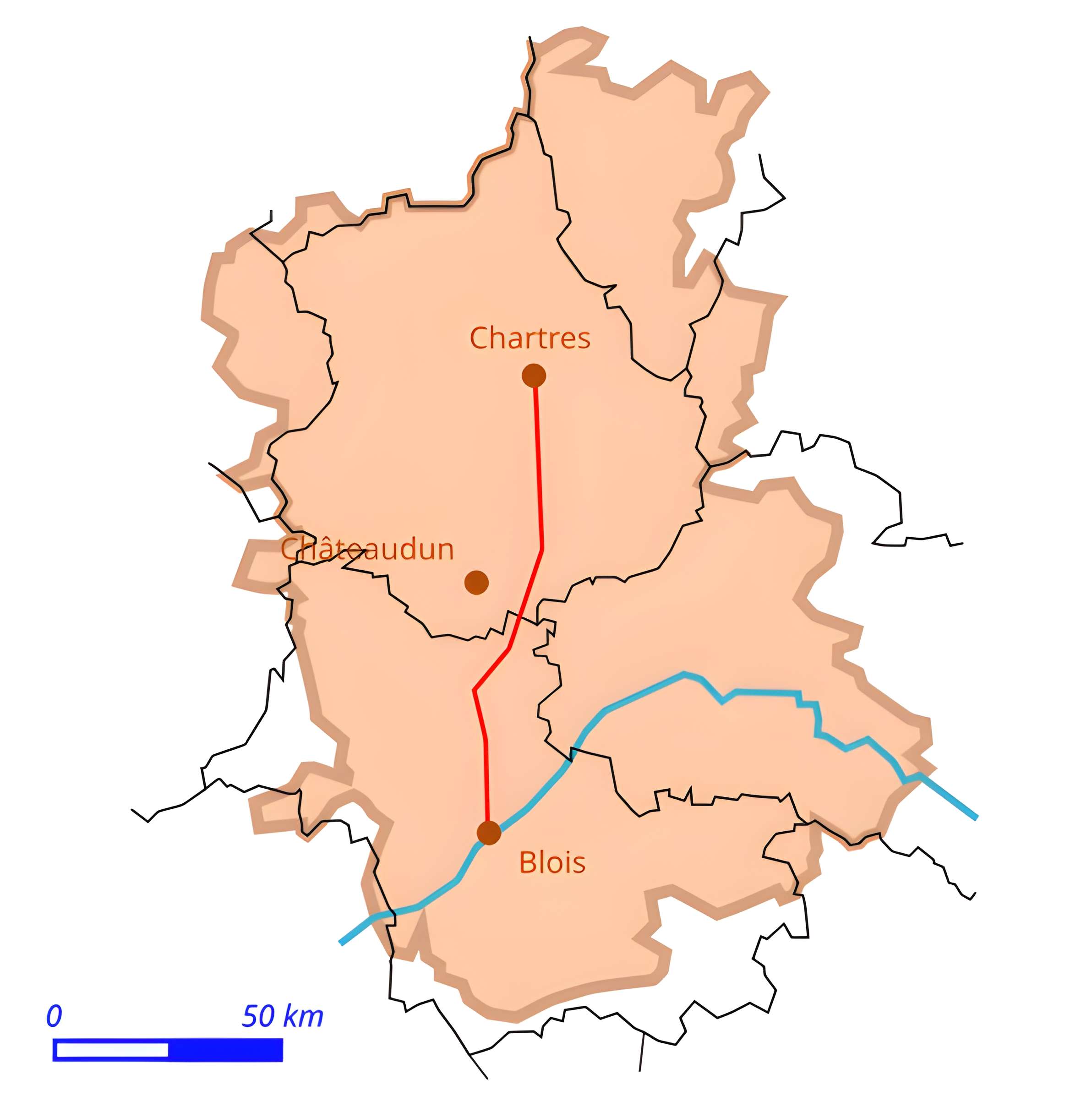 Voie gallo-romaine dite voie de Jules César ou chemin de Chartres (également sur communes de Sémerville, Membrolles et La Colombe)