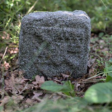 Borne frontière des justices de Cleppé et de Poncins également sur commune de Poncins