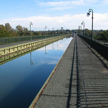 Pont-canal sur la Loire