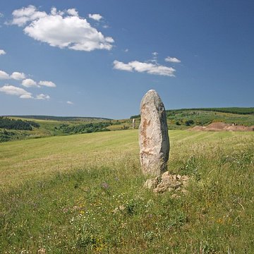 Vingt-trois menhirs sis au hameau de la Veyssière, autour de la source du ruisseau de Ruas