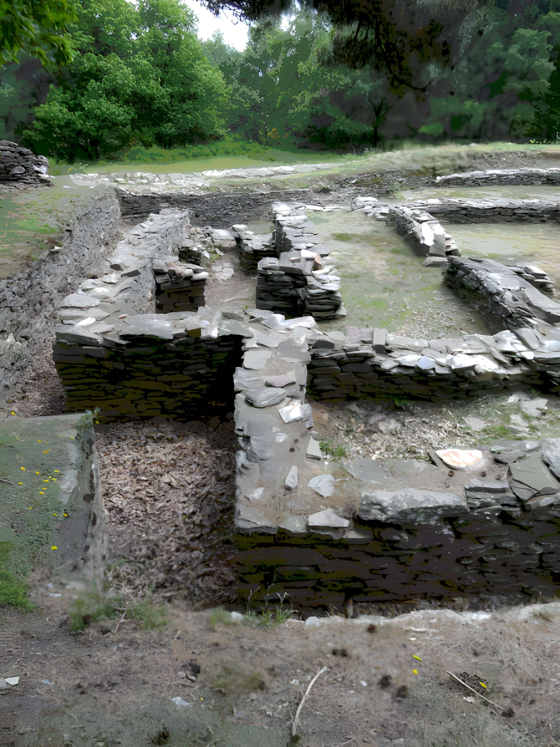 Etablissement gallo-romain avec hypocauste