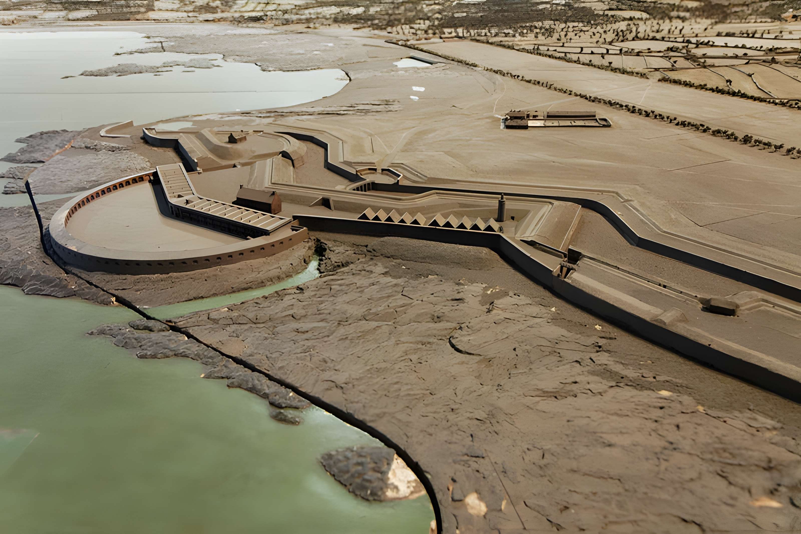 Fort de Querqueville, ouvrage constitutif de la rade de Cherbourg