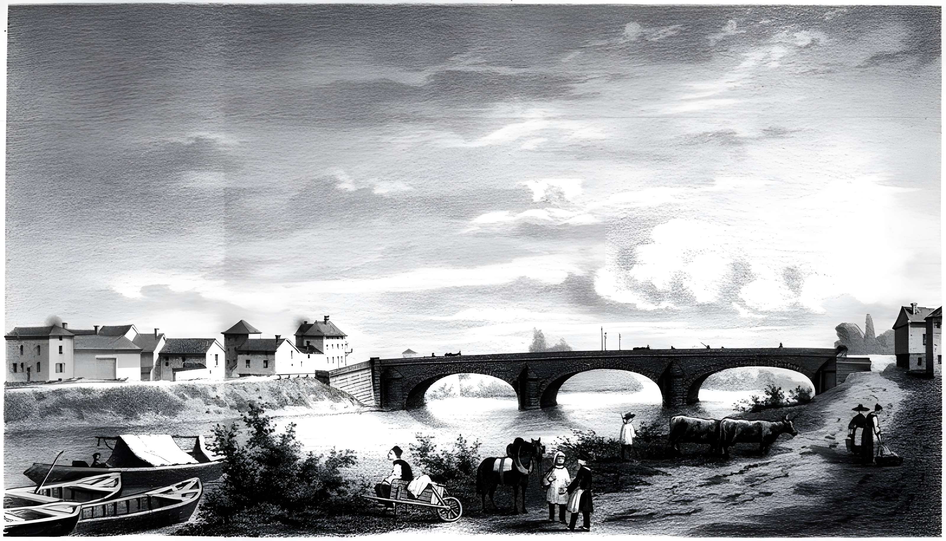 Maisons formant hémicycle