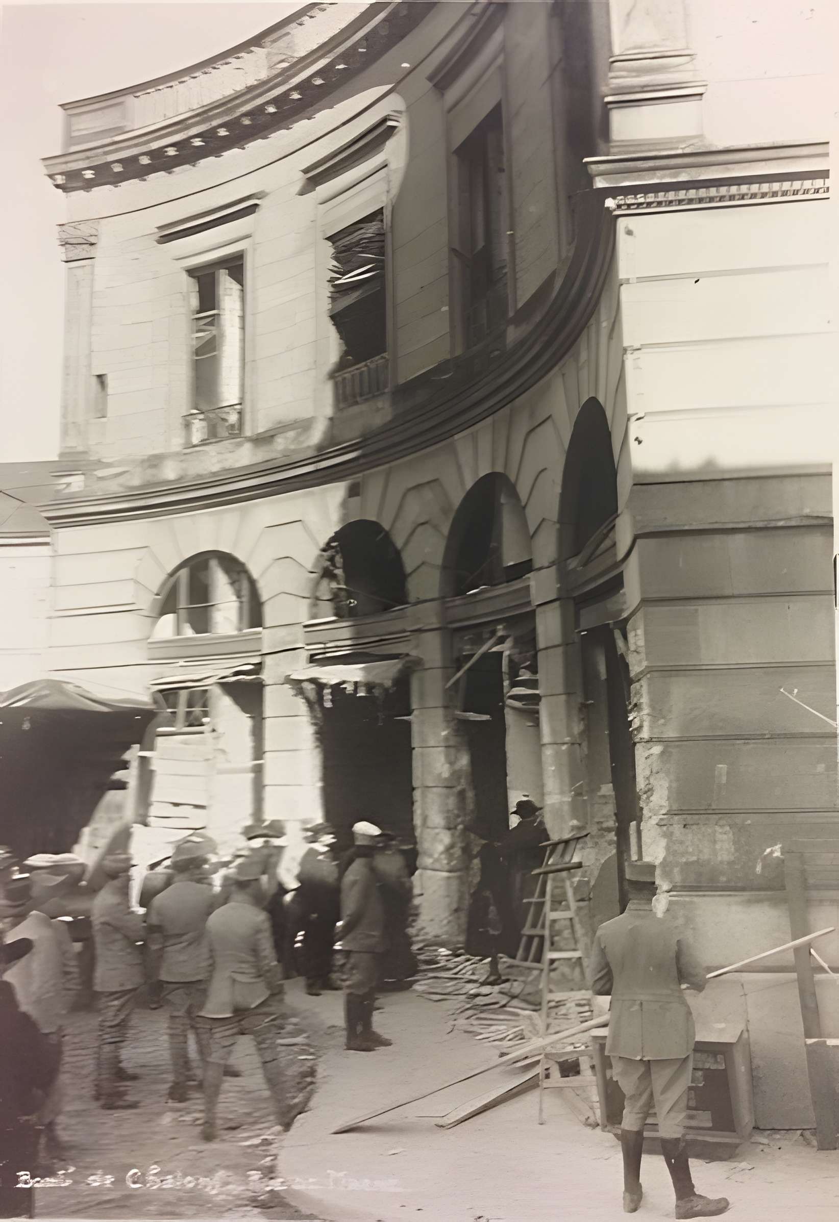 Maisons formant hémicycle