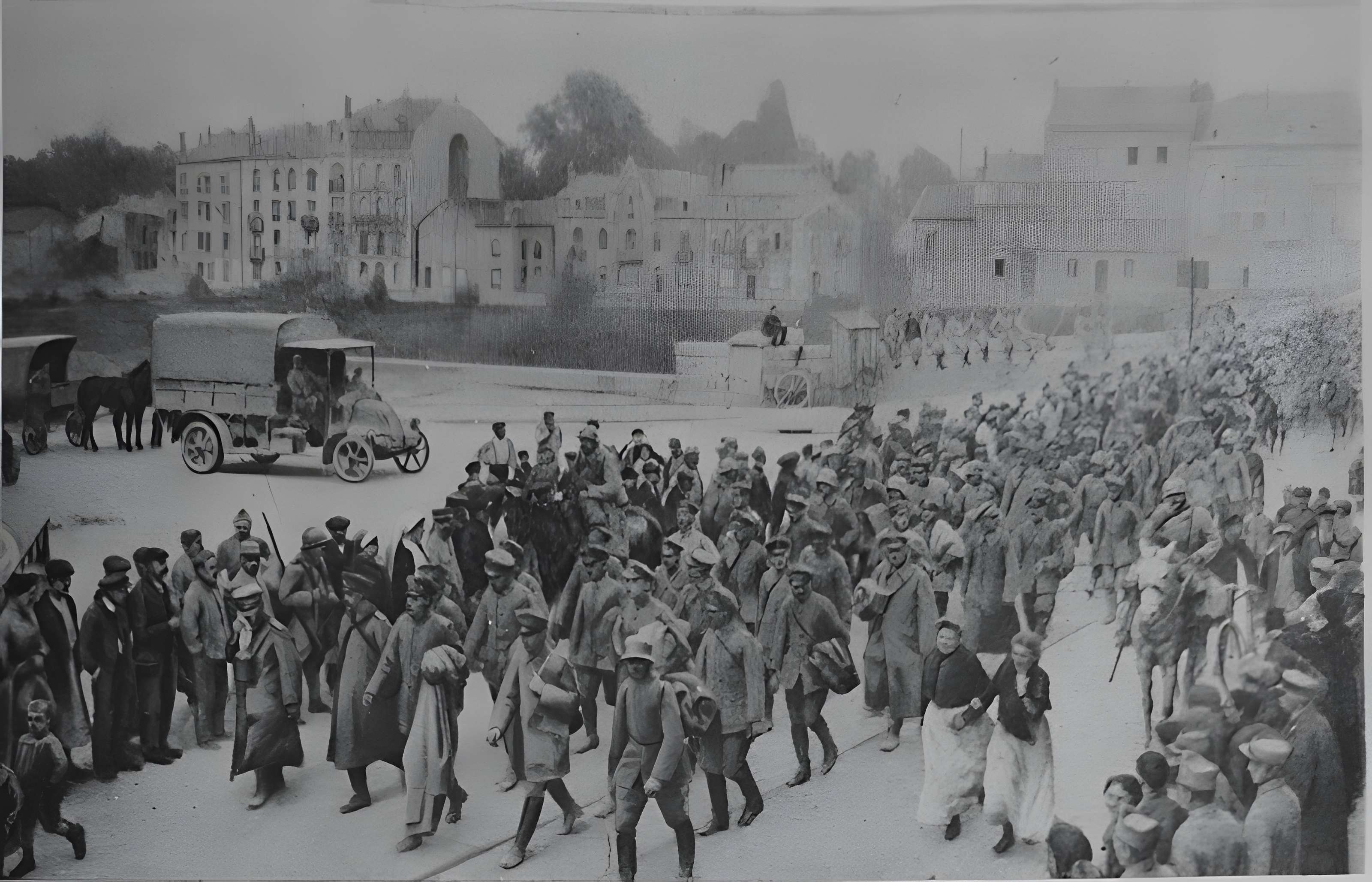 Maisons formant hémicycle