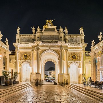 Ensemble formé par la place Stanislas, la rue Héré et la place de la Carrière