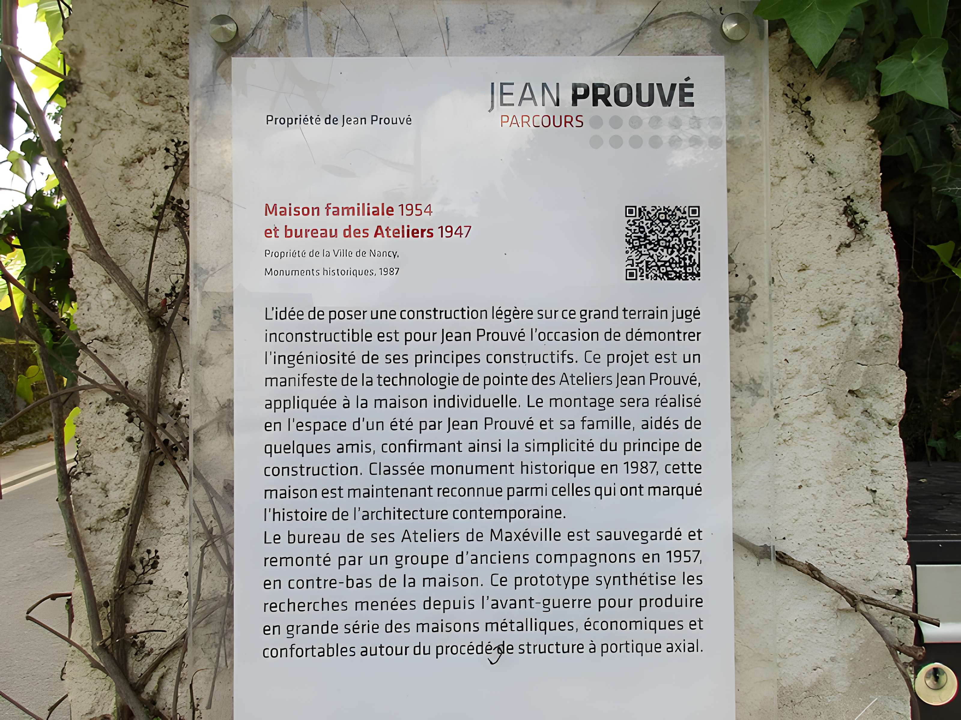 Maison d'habitation et maison à portique de Jean Prouvé