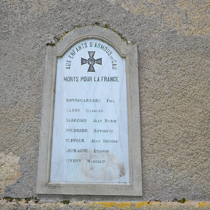 Photo de Bas-relief sculpté à la mémoire des soldats du 363e Régiment dInfanterie