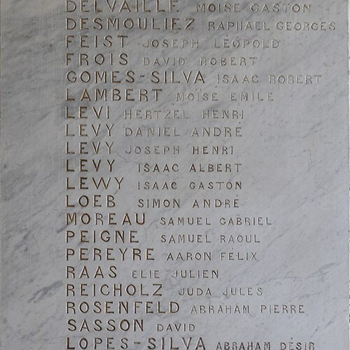 Photo de Bas-relief sculpté à la mémoire des soldats du 363e Régiment dInfanterie
