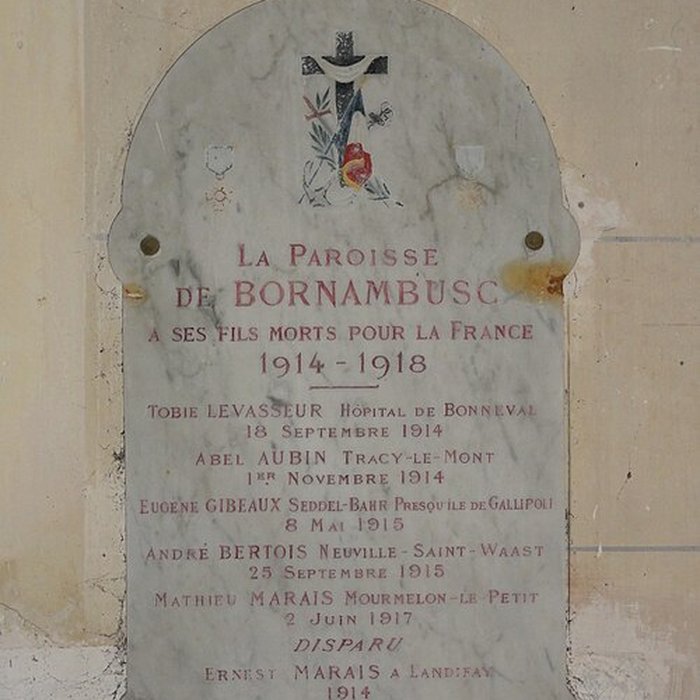 Photo de Bas-relief sculpté à la mémoire des soldats du 363e Régiment dInfanterie