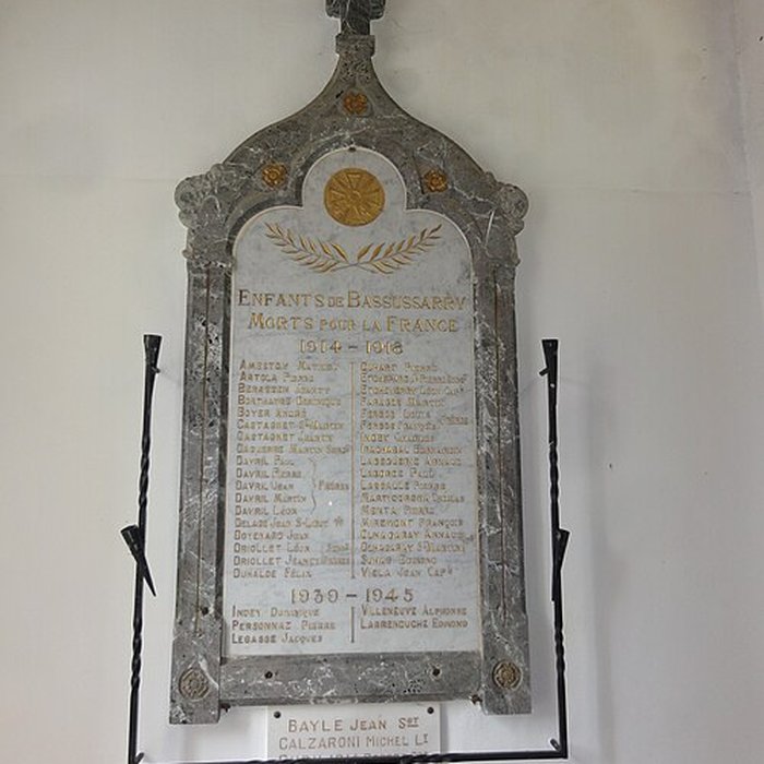 Photo de Bas-relief sculpté à la mémoire des soldats du 363e Régiment dInfanterie