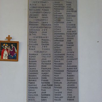 Bas-relief sculpté à la mémoire des soldats du 363e Régiment dInfanterie