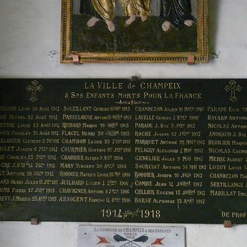 Bas-relief sculpté à la mémoire des soldats du 363e Régiment dInfanterie