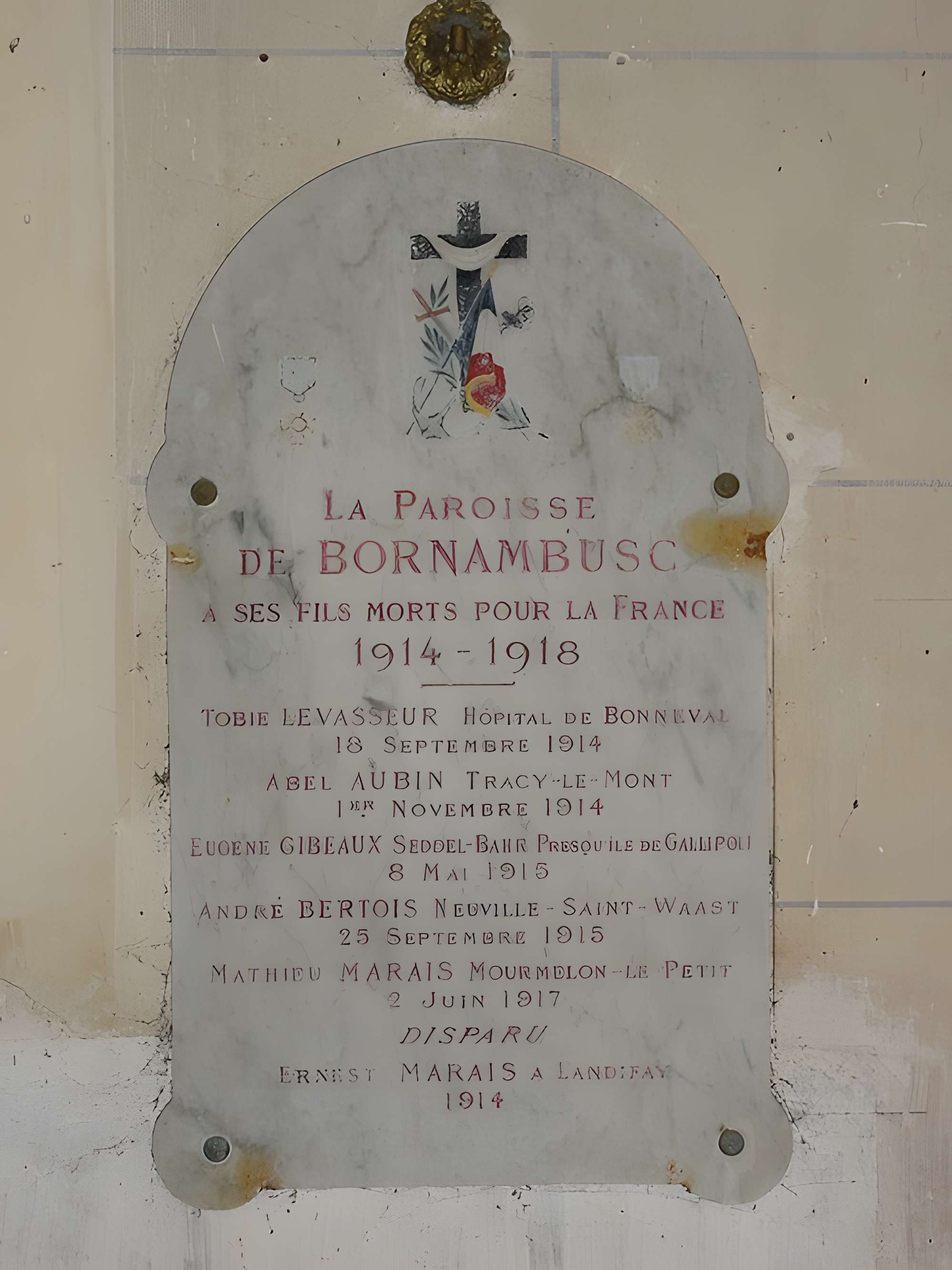 Bas-relief sculpté à la mémoire des soldats du 363e Régiment d'Infanterie