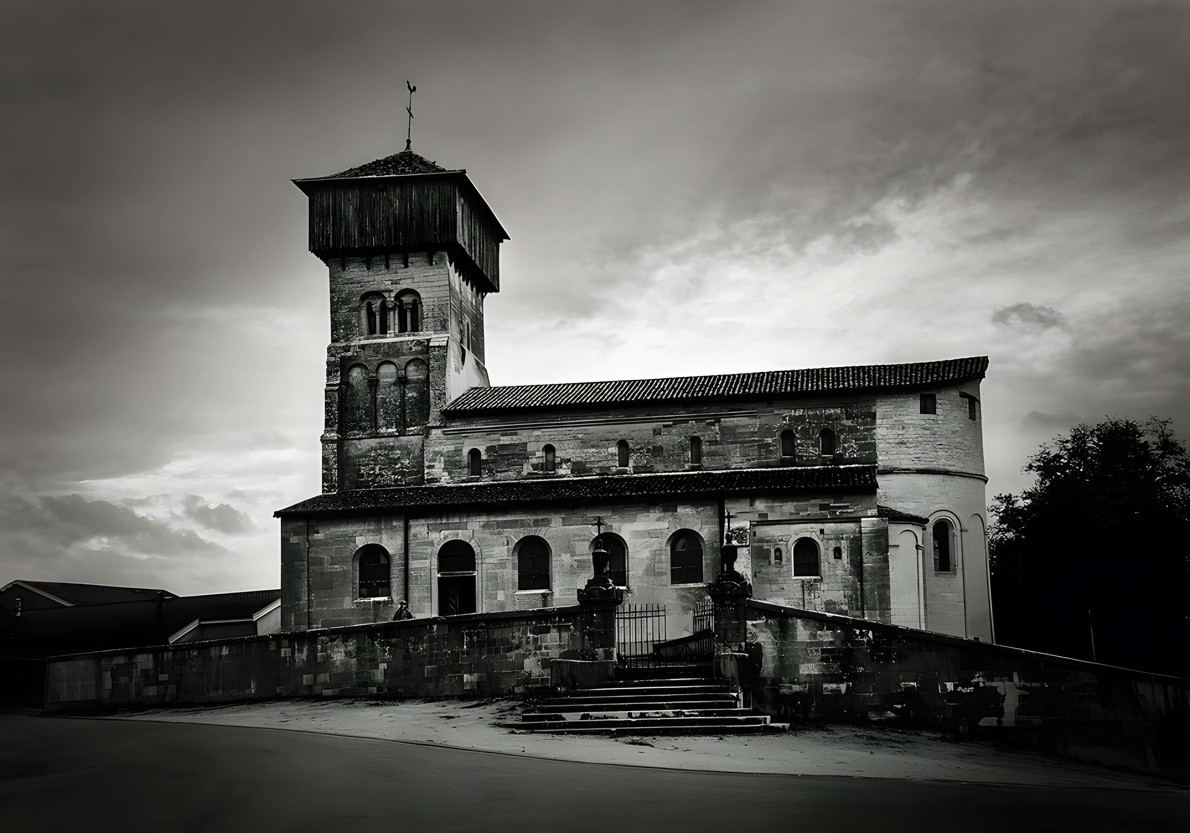 Cimetière entourant l'ancienne église