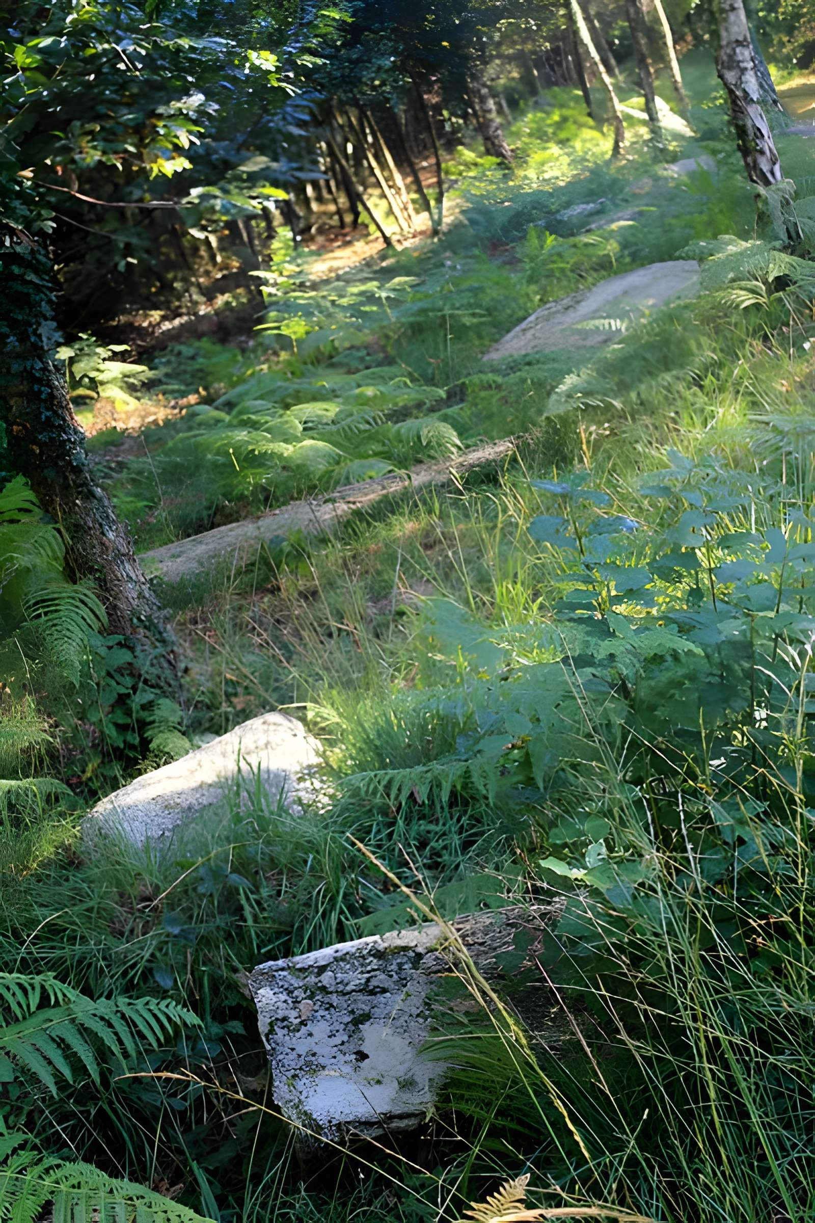Alignement de menhirs dans la forêt domaniale de Floranges