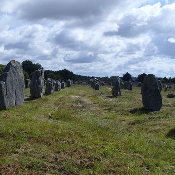 Six menhirs de lenceinte du Ménec