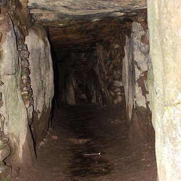 Allée couverte sous tumulus, dolmen du Rocher