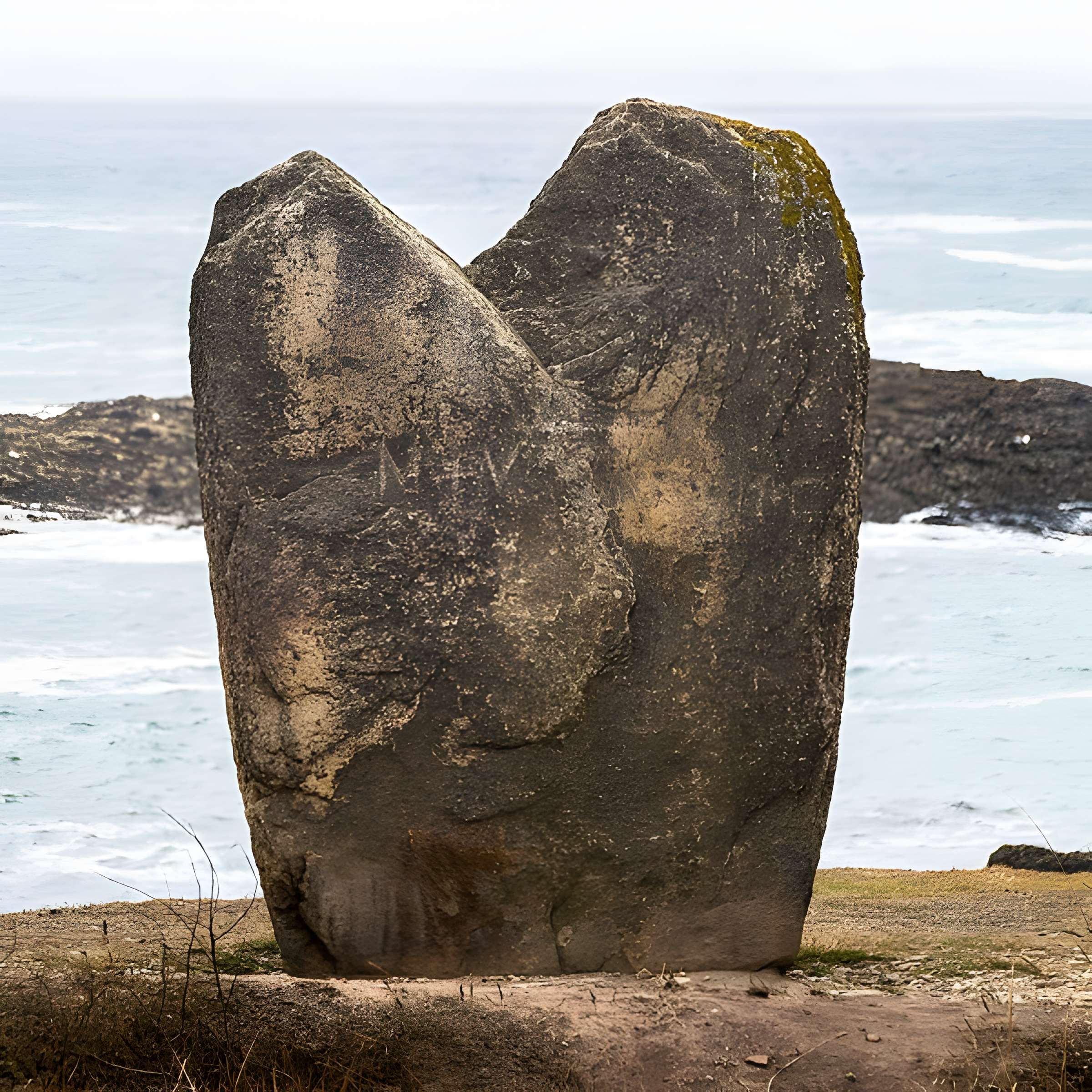 Deux menhirs couchés