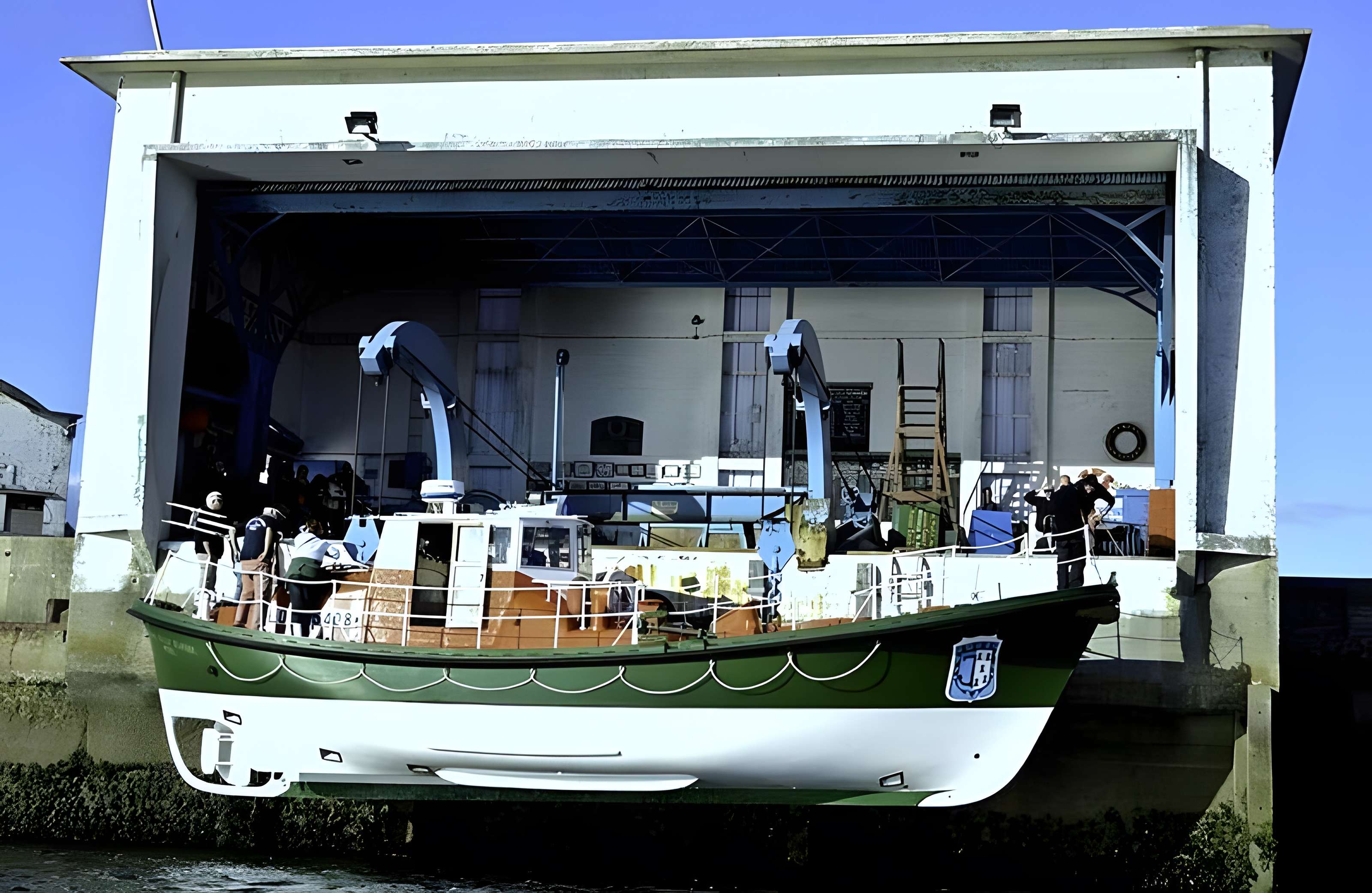 Station de sauvetage en mer de la commune d'Etel, sise dans l'extrémité sud du quai sur la rivière d'Etel