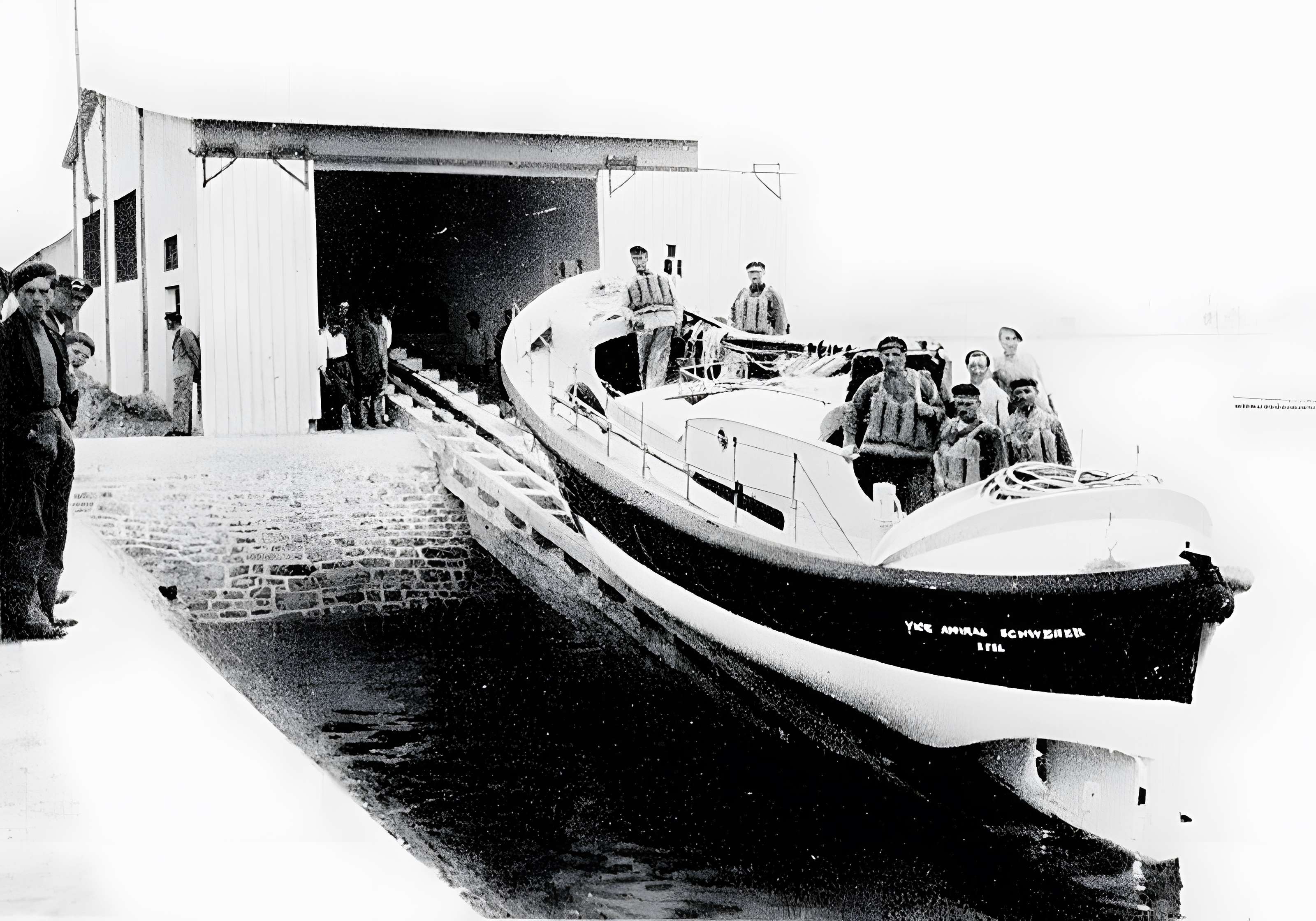 Station de sauvetage en mer de la commune d'Etel, sise dans l'extrémité sud du quai sur la rivière d'Etel