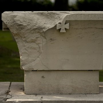 Ensemble formé par le cimetière allemand de la route de Solesmes et le Cambrai East Military Cemetery