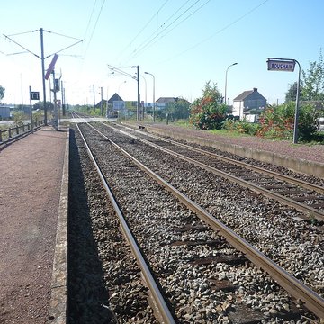 Gare de Bouchain et sa halle ferroviaire
