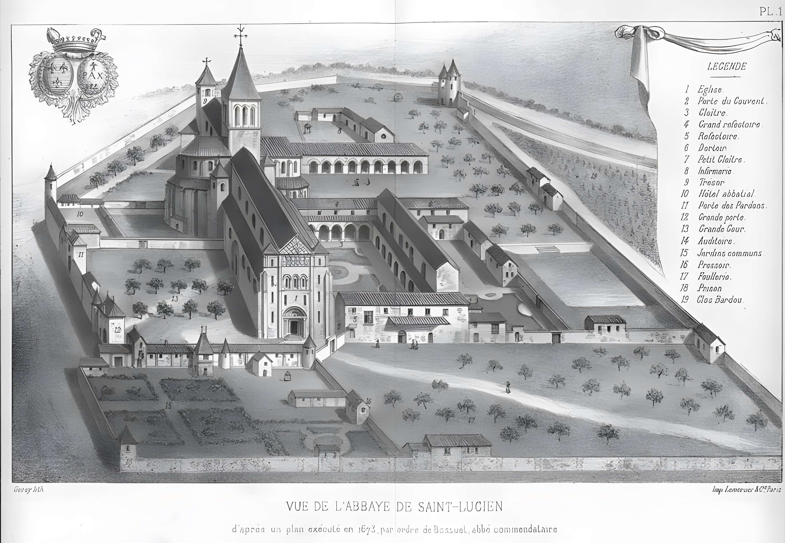 Ancienne abbaye Saint-Lucien, à Notre-Dame-du-Thil