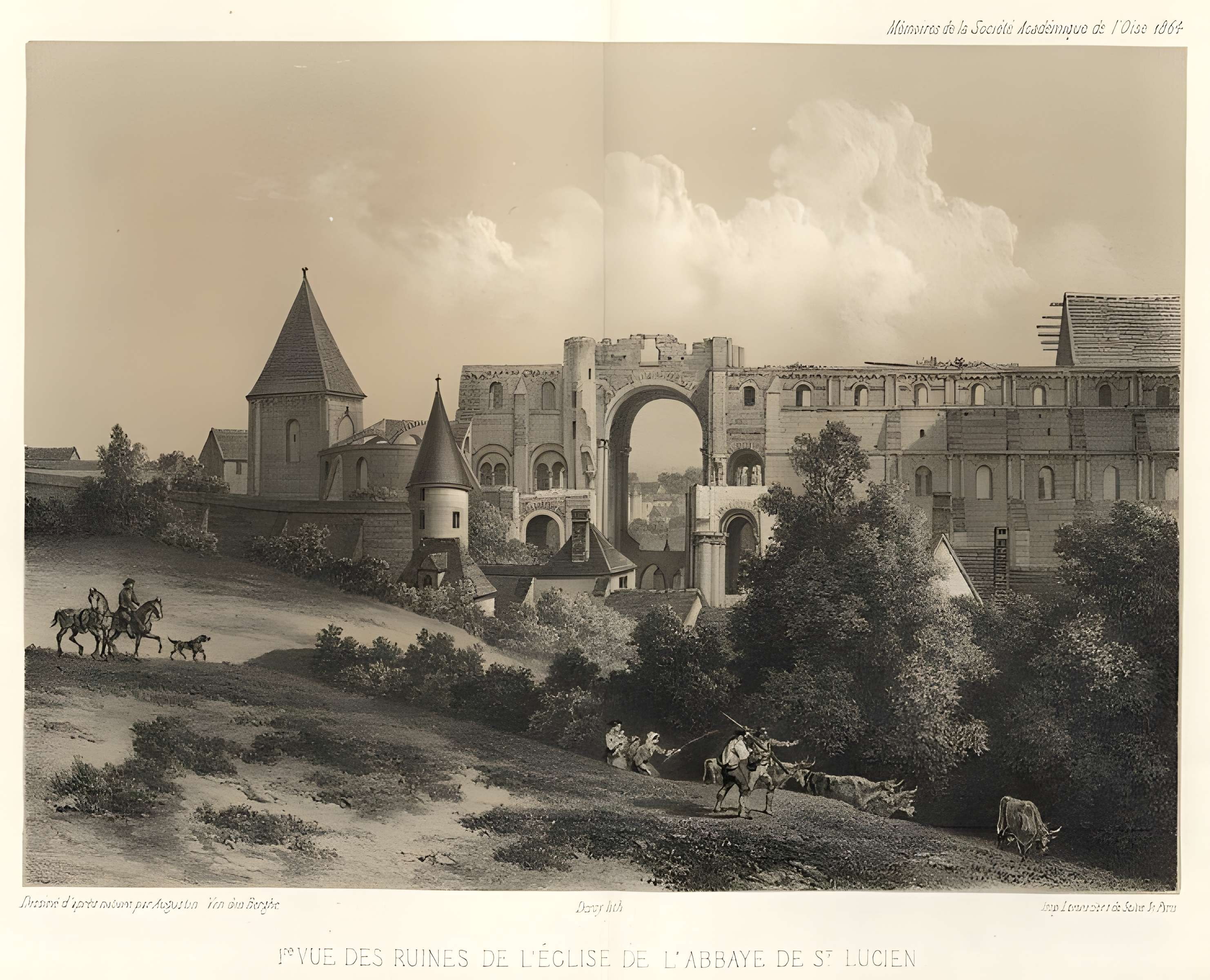 Ancienne abbaye Saint-Lucien, à Notre-Dame-du-Thil