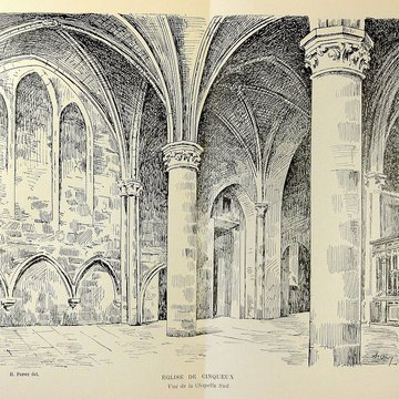 Ancienne salle voûtée attenante à léglise